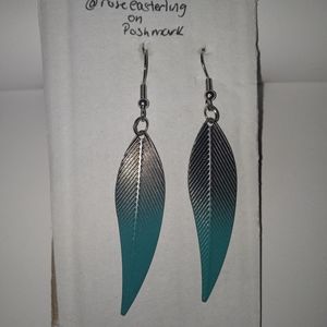 Handmade feather earrings
